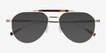 Burch Gold Tortoise MetalSunglass Frames from EyeBuyDirect, Closed View