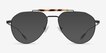 Burch Black Tortoise MetalSunglass Frames from EyeBuyDirect, Front View
