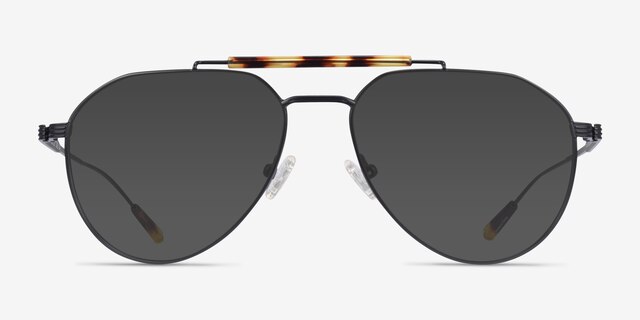 Burch Black Tortoise MétalSoleil de Lunette de vue d'EyeBuyDirect, Vue de Face