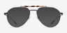 Burch Black Tortoise MétalSoleil de Lunette de vue d'EyeBuyDirect, Vue de Face