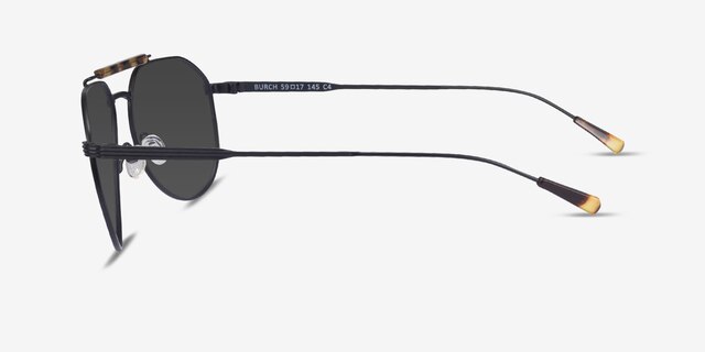 Burch Black Tortoise MétalSoleil de Lunette de vue d'EyeBuyDirect, Vue de Côté