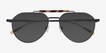 Burch Black Tortoise MetalSunglass Frames from EyeBuyDirect, Closed View