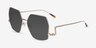 Cunningham Gold MetalSunglass Frames from EyeBuyDirect, Angle View