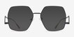 Cunningham Black MetalSunglass Frames from EyeBuyDirect, Front View