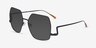 Cunningham Black MetalSunglass Frames from EyeBuyDirect, Angle View