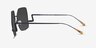 Cunningham Black MetalSunglass Frames from EyeBuyDirect, Side View