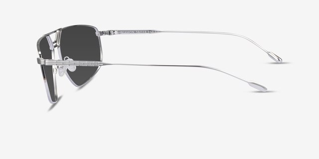 Beamon Argenté MétalSoleil de Lunette de vue d'EyeBuyDirect, Vue de Côté