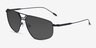 Beamon Noir MétalSoleil de Lunette de vue d'EyeBuyDirect, Vue d'Angle