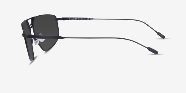 Beamon Noir MétalSoleil de Lunette de vue d'EyeBuyDirect, Vue de Côté