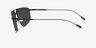 Beamon Noir MétalSoleil de Lunette de vue d'EyeBuyDirect, Vue de Côté