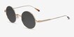 Davies Gold MetalSunglass Frames from EyeBuyDirect, Angle View