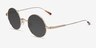 Davies Doré MétalSoleil de Lunette de vue d'EyeBuyDirect, Vue d'Angle