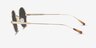 Davies Doré MétalSoleil de Lunette de vue d'EyeBuyDirect, Vue de Côté