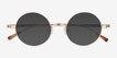 Davies Gold MetalSunglass Frames from EyeBuyDirect, Closed View