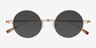 Davies Doré MétalSoleil de Lunette de vue d'EyeBuyDirect, Vue Rapprochée