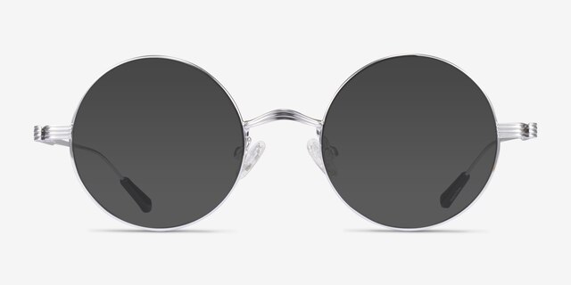 Davies Argenté MétalSoleil de Lunette de vue d'EyeBuyDirect, Vue de Face