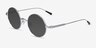 Davies Argenté MétalSoleil de Lunette de vue d'EyeBuyDirect, Vue d'Angle