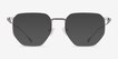 Gibson Silver MetalSunglass Frames from EyeBuyDirect, Front View