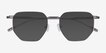 Gibson Silver MetalSunglass Frames from EyeBuyDirect, Closed View