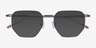 Gibson Argenté MétalSoleil de Lunette de vue d'EyeBuyDirect, Vue Rapprochée