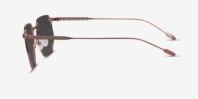 Gibson Brun MétalSoleil de Lunette de vue d'EyeBuyDirect, Vue de Côté