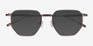 Gibson Brown MetalSunglass Frames from EyeBuyDirect, Closed View