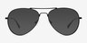 Good Vibrations Black MetalSunglass Frames from EyeBuyDirect, Front View