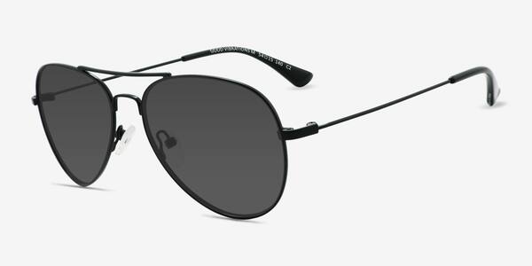 Black Good Vibrations -  Metal Sunglasses