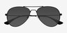 Good Vibrations Black MetalSunglass Frames from EyeBuyDirect, Closed View