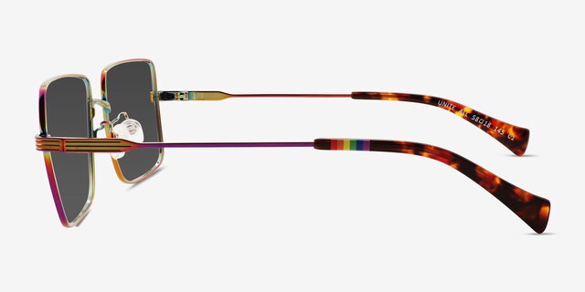 Unite All Rainbow Purple MétalSoleil de Lunette de vue d'EyeBuyDirect, Vue de Côté
