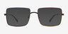Unite All Rainbow Black MetalSunglass Frames from EyeBuyDirect, Front View