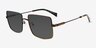 Unite All Rainbow Black MetalSunglass Frames from EyeBuyDirect, Angle View