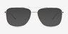 Gerard Silver Eco-friendlySunglass Frames from EyeBuyDirect, Front View