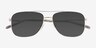 Gerard Silver Eco-friendlySunglass Frames from EyeBuyDirect, Closed View
