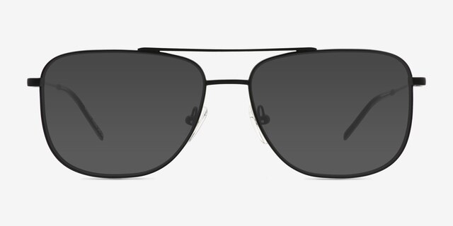 Gerard Black Eco-friendlySunglass Frames from EyeBuyDirect, Front View
