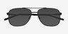 Gerard Black Eco-friendlySunglass Frames from EyeBuyDirect, Closed View