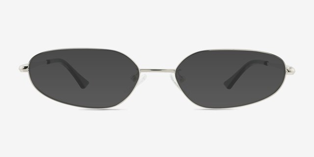 Alves Silver MetalSunglass Frames from EyeBuyDirect, Front View