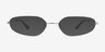 Alves Silver MetalSunglass Frames from EyeBuyDirect, Front View