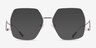 Cunningham Or rose MétalSoleil de Lunette de vue d'EyeBuyDirect, Vue de Face