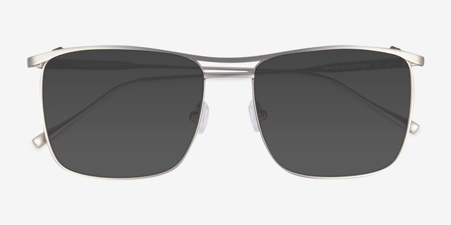 Legacy Silver MetalSunglass Frames from EyeBuyDirect, Closed View