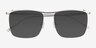 Legacy Silver MetalSunglass Frames from EyeBuyDirect, Closed View