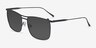 Legacy Black MetalSunglass Frames from EyeBuyDirect, Angle View