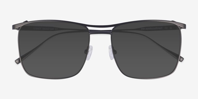Legacy Black MetalSunglass Frames from EyeBuyDirect, Closed View