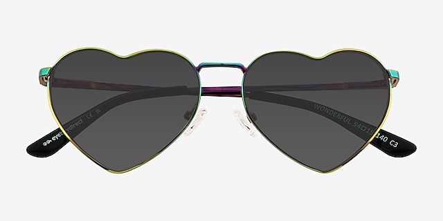 Wonderful Multicolor MetalSunglass Frames from EyeBuyDirect, Closed View