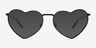 Wonderful Black MetalSunglass Frames from EyeBuyDirect, Front View