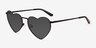 Wonderful Black MetalSunglass Frames from EyeBuyDirect, Angle View