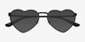 Wonderful Black MetalSunglass Frames from EyeBuyDirect, Closed View