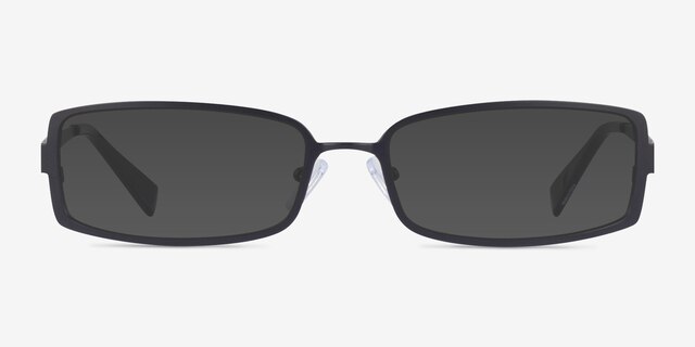 Quanta Black MetalSunglass Frames from EyeBuyDirect, Front View
