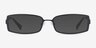 Quanta Black MetalSunglass Frames from EyeBuyDirect, Front View