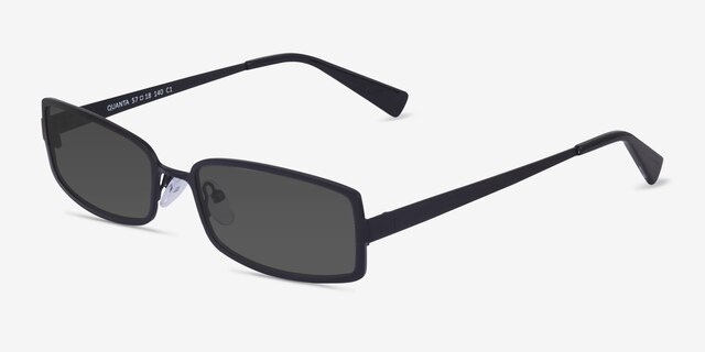 Quanta Black MetalSunglass Frames from EyeBuyDirect, Angle View